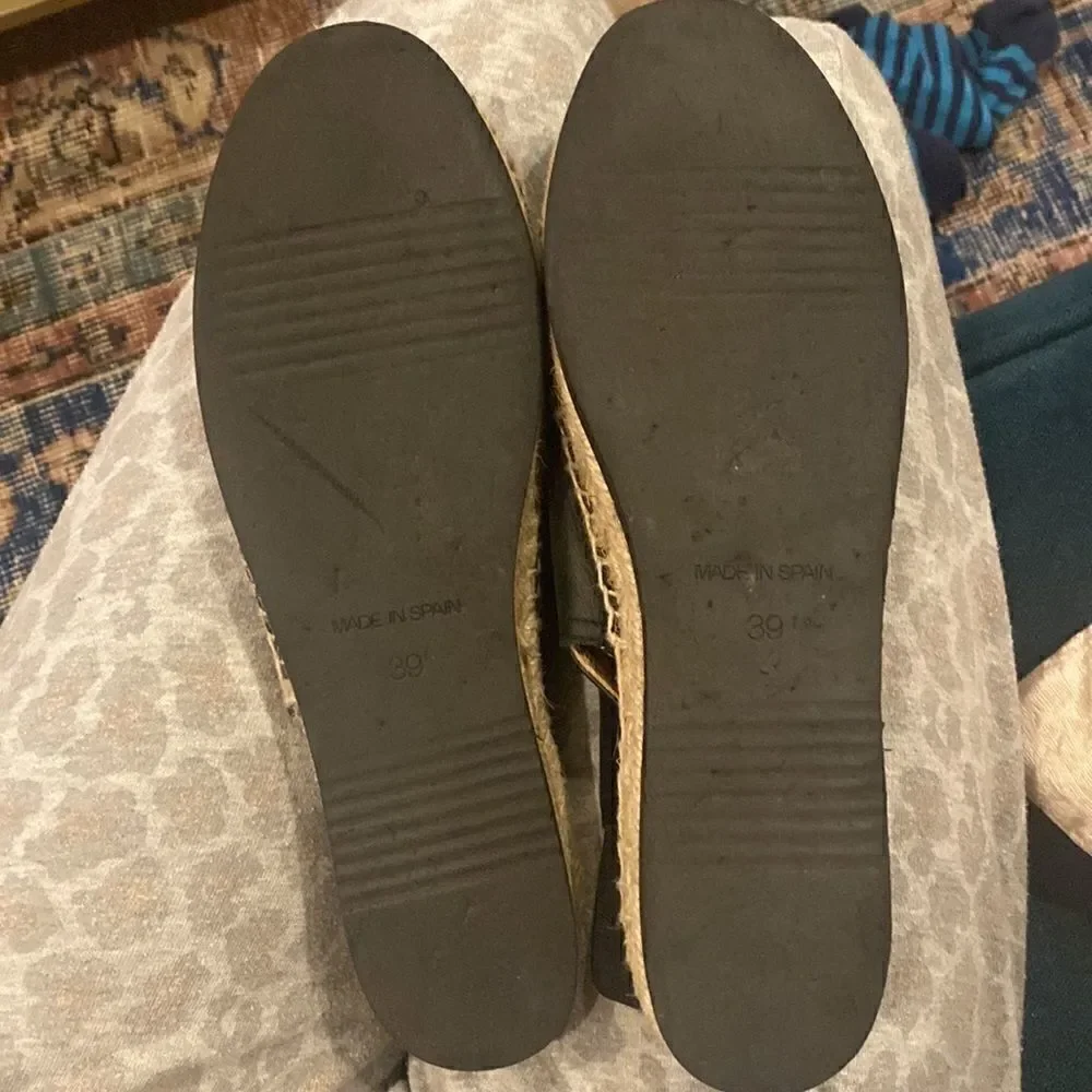 Palomitas by Paloma Barcelo Black Espadrilles